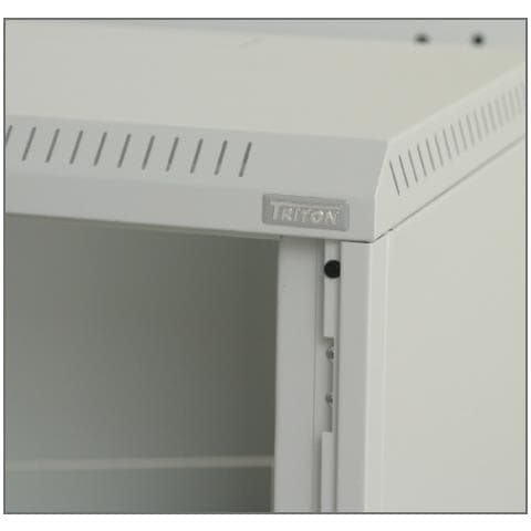 19" Rack Wall-mount 9U / 250 glass door, A muro, Grigio, 600 x 295 x 500 mm - Foto 3